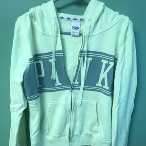 Victoria’s Secret pink zip up hoodie size L
